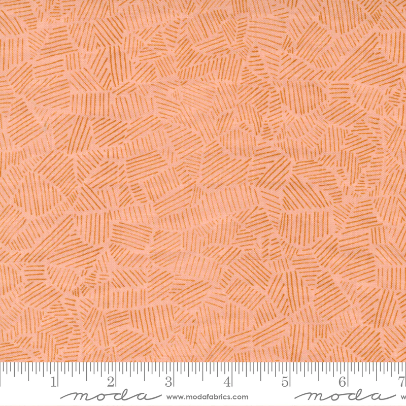 Meander Field Peach - Quilt Fabric