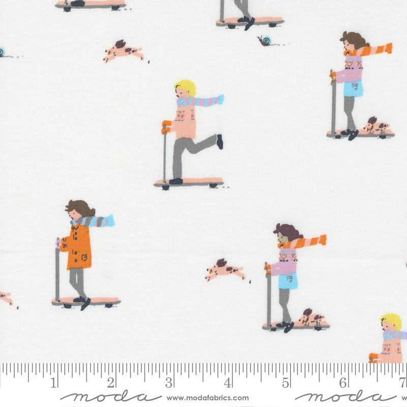 Pips Scoot Milk - Quilt Fabric