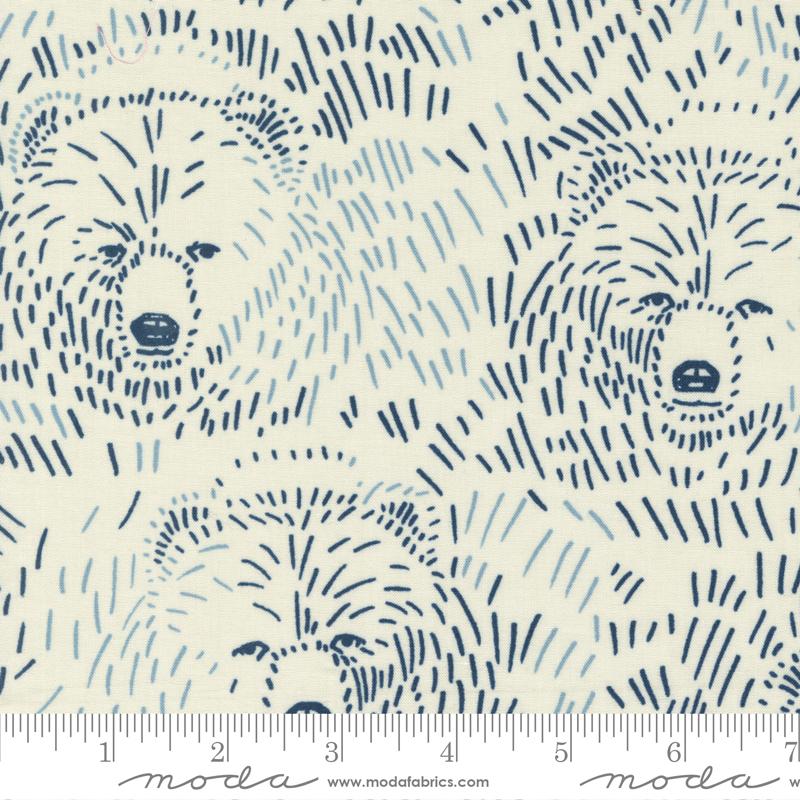 Marigold Bears Stone - Novelty Bears - Quilt Fabric