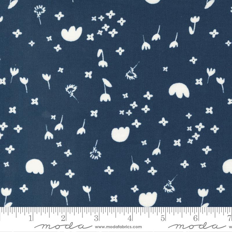 Marigold Drift Night - Small Floral - Quilt Fabric