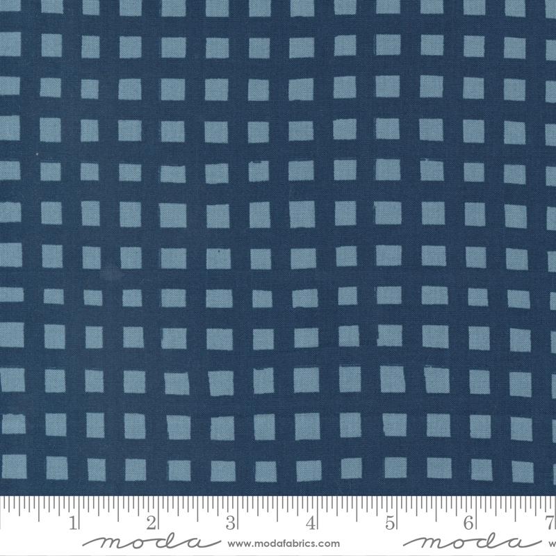 Marigold Paint Check Night - Checks and Plaids - Fabric