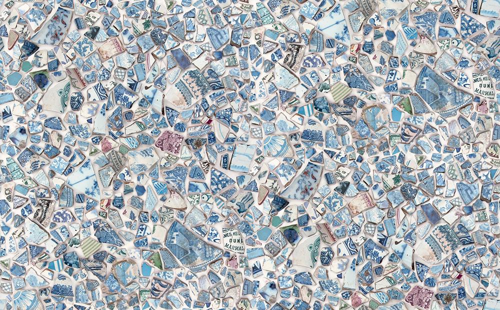 Larking Lara Porcelain - Quilt Fabric