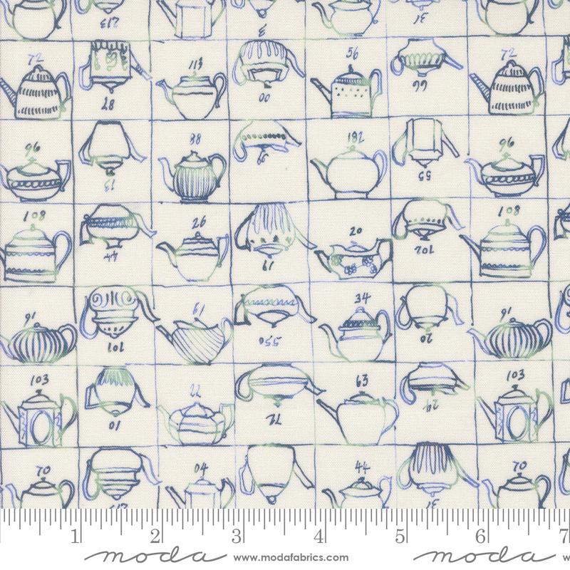 Larking Thames Porcelain - Quilt Fabric