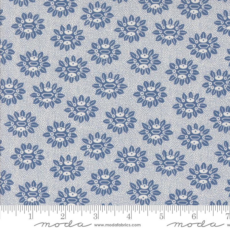 Larking Bucknall Cobalt - Quilt Fabric