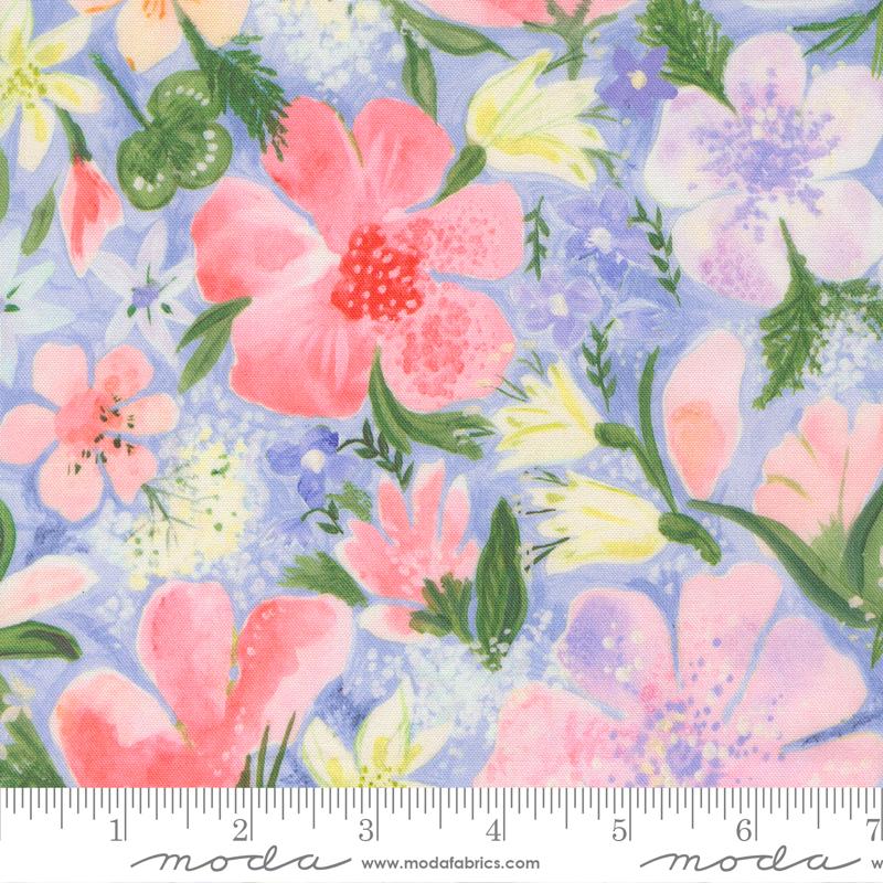 Sweet Cecily Blossoms Hyacinth - Quilt Fabric
