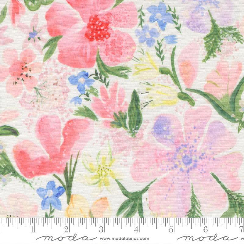 Sweet Cecily Blossoms Lily - Quilt Fabric