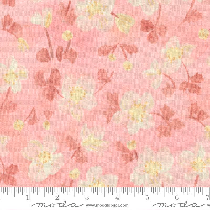 Sweet Cecily Flowers Rose - Quilt Fabric