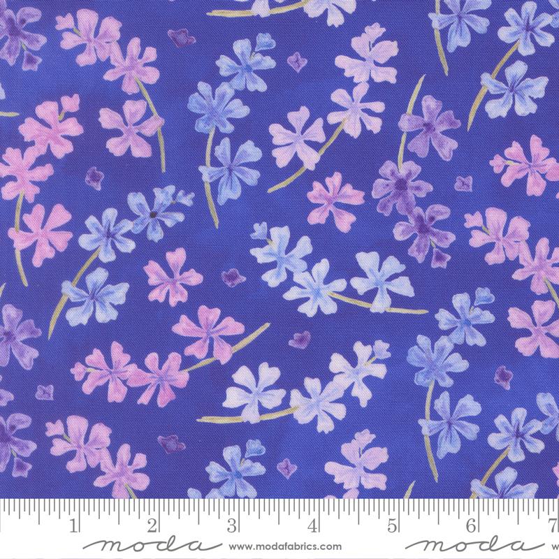 Delphinium Lilac Agapanthus - Quilt Fabric