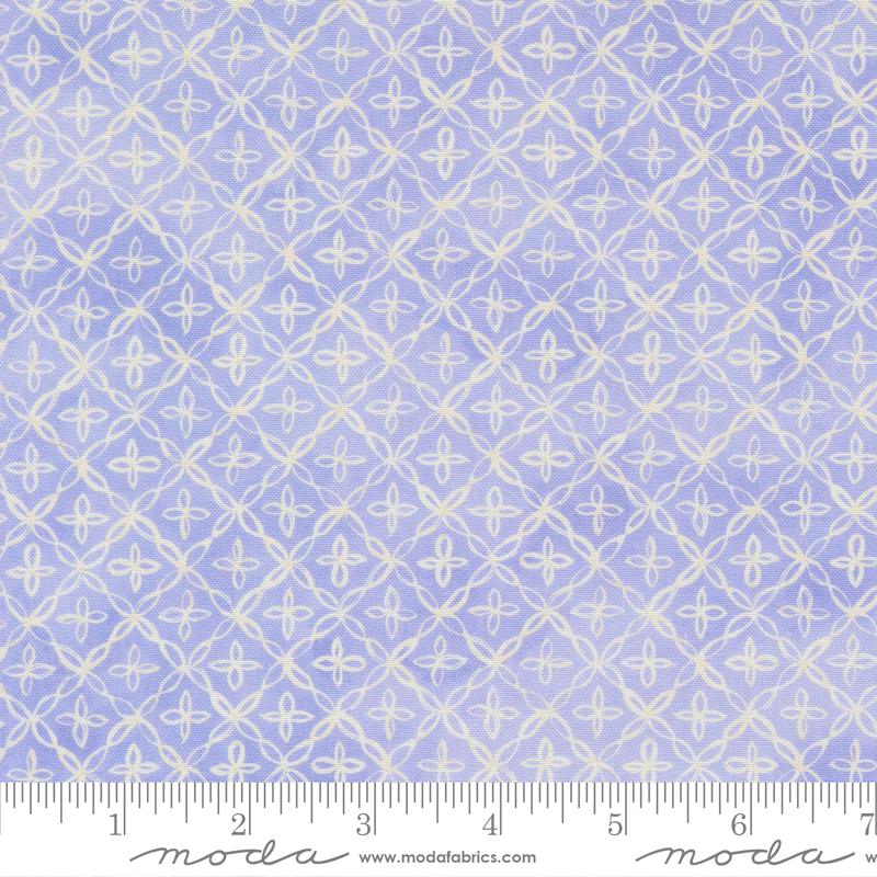 Delphinium Checkers Lilac - Quilt Fabric
