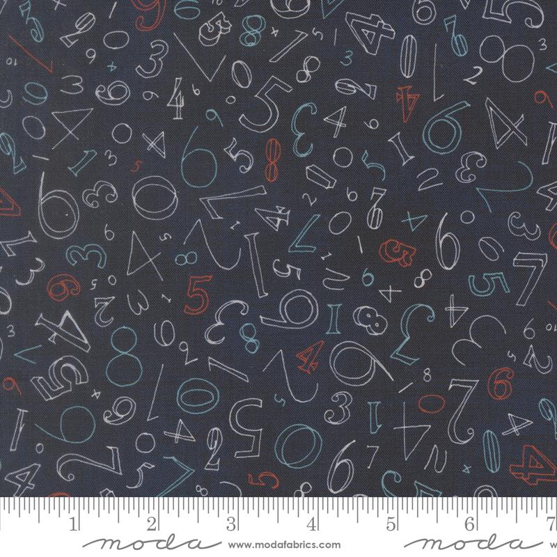 Data Numerals Hawking - Quilt Fabric, zoomed in. Select this picture to zoom back out.