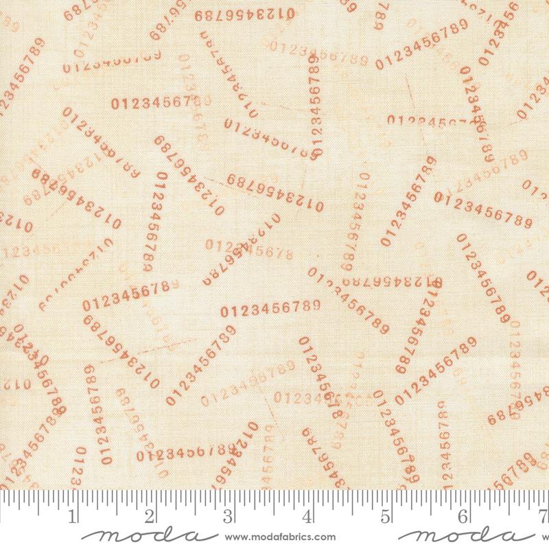 Data Digits Lovelace - Quilt Fabric, zoomed in. Select this picture to zoom back out.