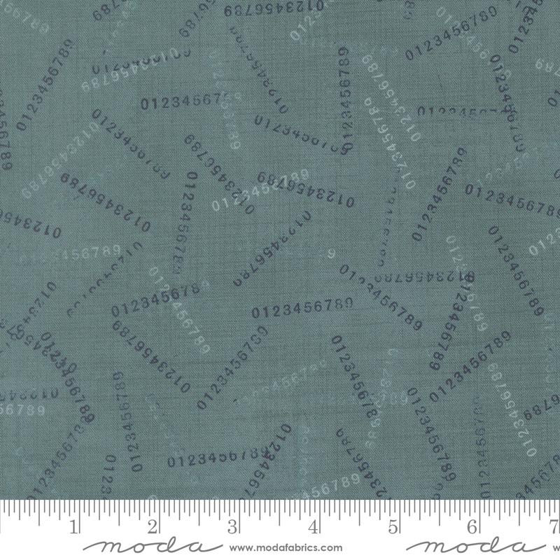 Data Digits Turing - Quilt Fabric, zoomed in. Select this picture to zoom back out.