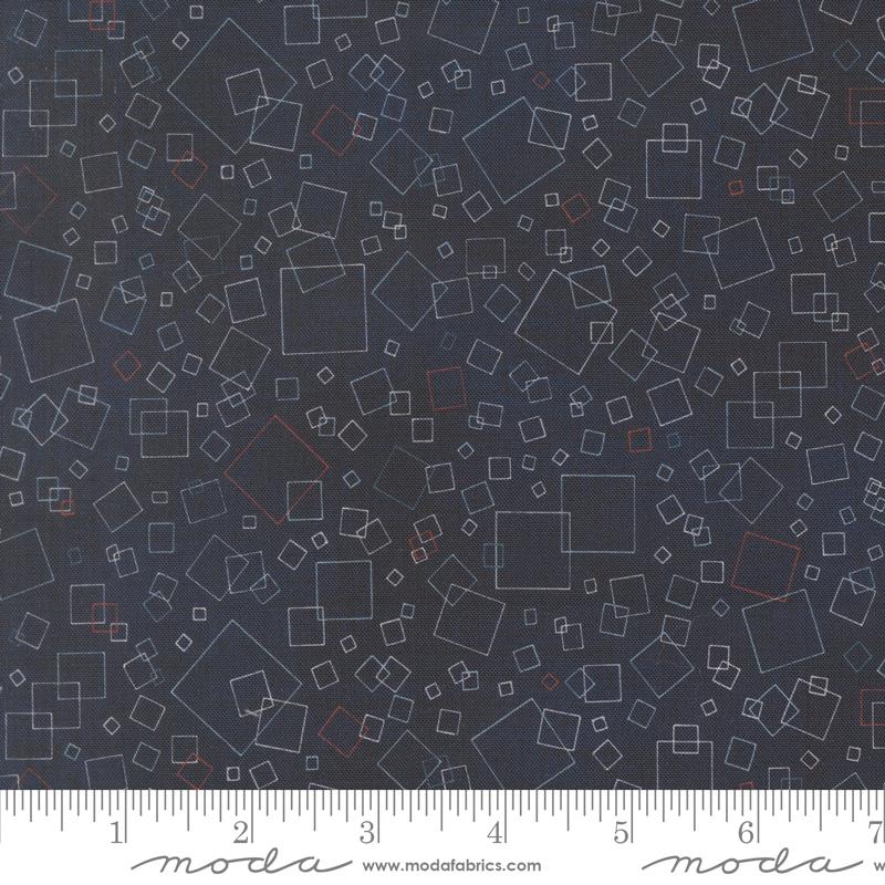 Data Squares Hawking - Quilt Fabric, zoomed in. Select this picture to zoom back out.