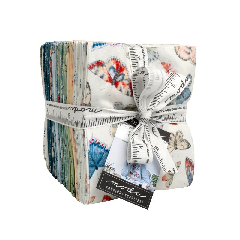 Flutterby - Fat Quarter Bundle, zoomed in. Select this picture to zoom back out.