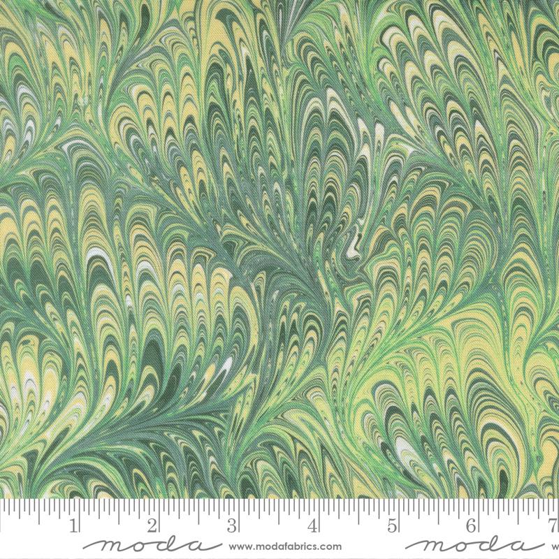 Flutterby Marble Brimstone - Quilt Fabric, zoomed in. Select this picture to zoom back out.