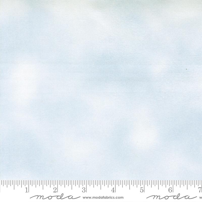 Flutterby Cloud Chalk Hill Blue - Quilt Fabric, zoomed in. Select this picture to zoom back out.