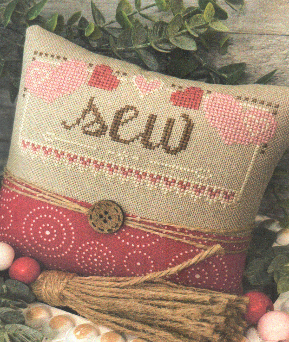 Sew Hearts - Valentine Cross Stitch Pattern 
