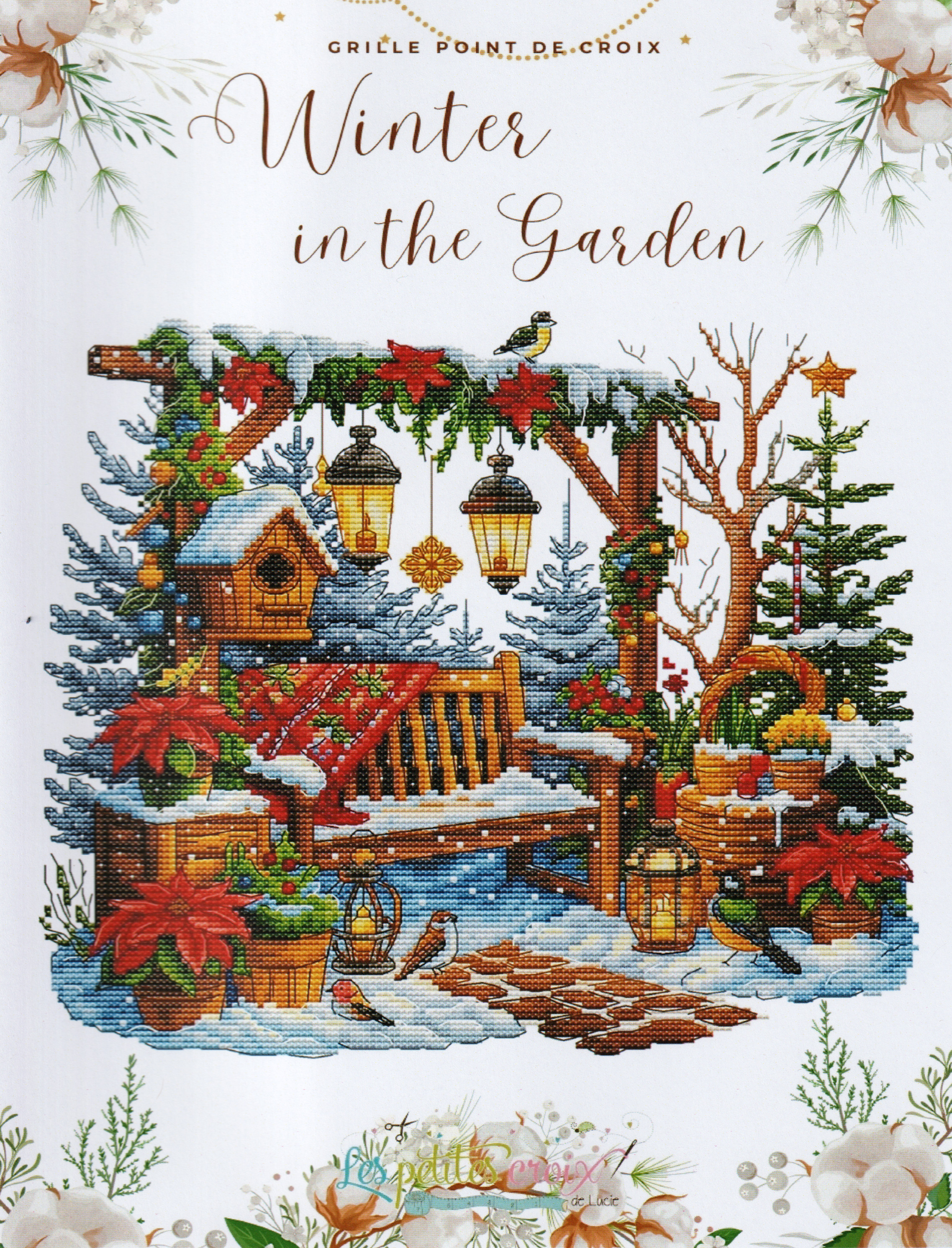 Winter In The Garden - Christmas Cross Stitch Pattern 