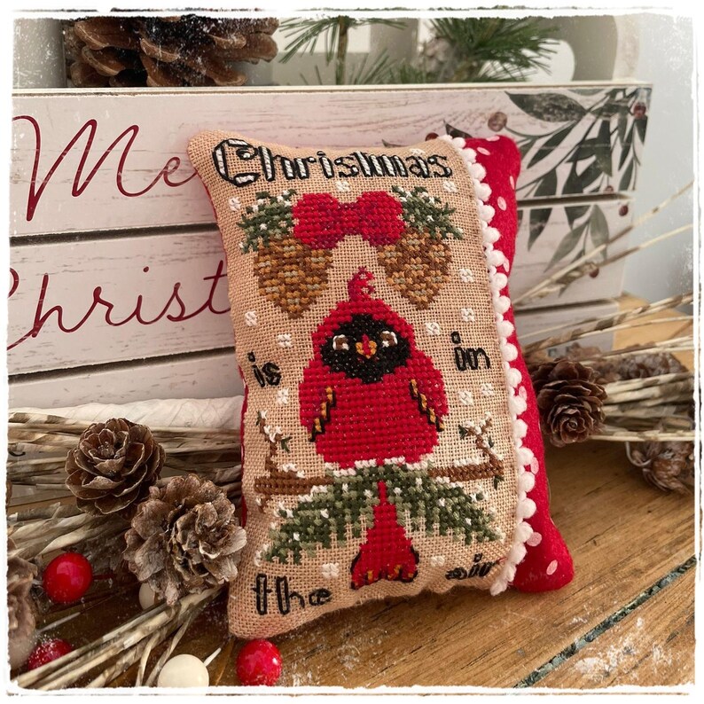 Christmas Vibes Pillow - Cross Stitch Pattern