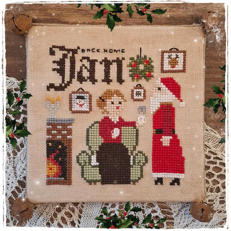January - Twelve Months Of Christmas - Cross Stitch Pattern