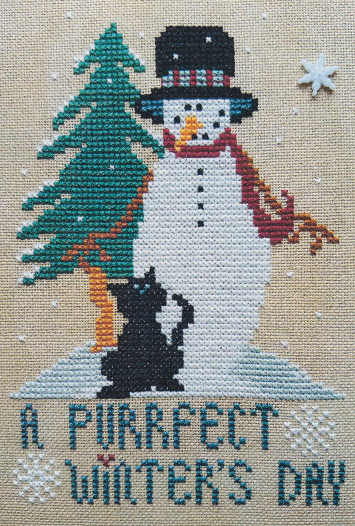 Purrfect Winter's Day - Cross Stitch Pattern