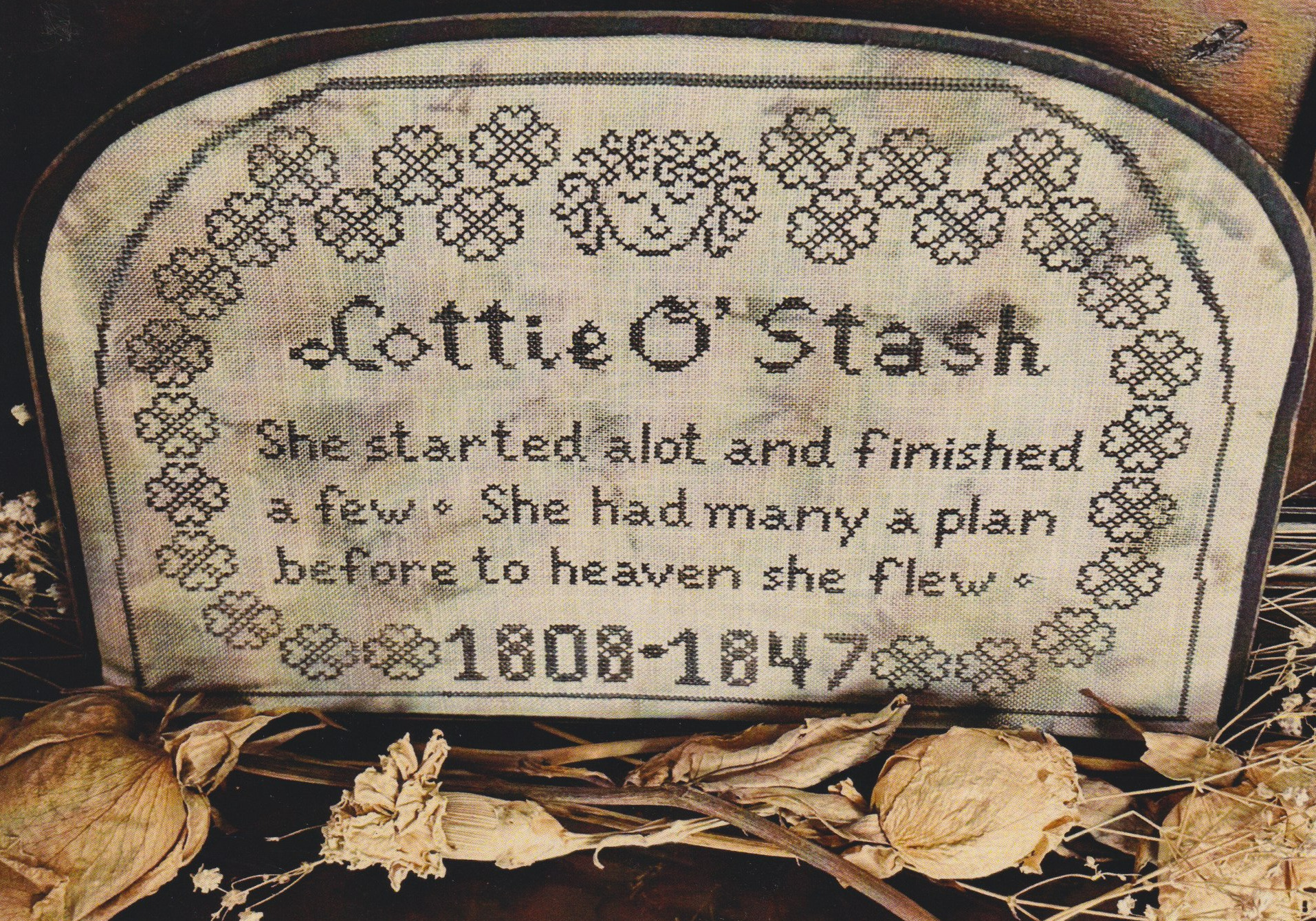 Lottie O'Stash (MayThyNeedlesRestinPeace)-Cross Stitch