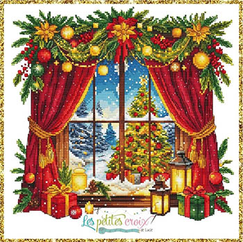Christmas Window Celebrations - Cross Stitch Pattern