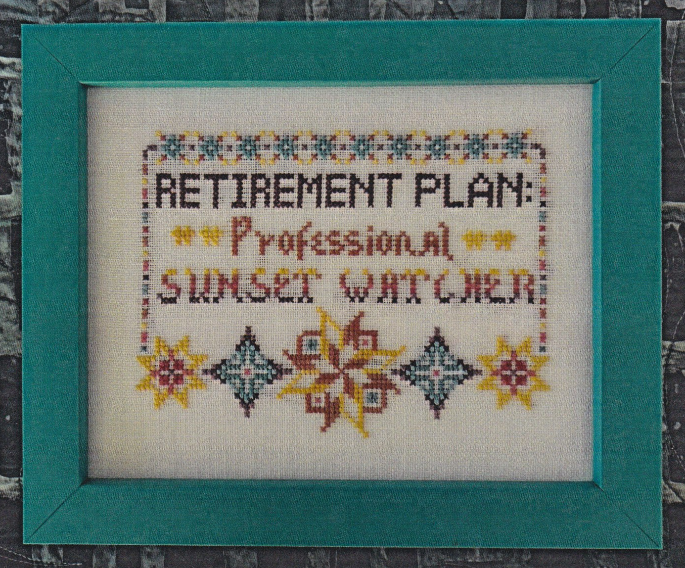 Retirement Plan - Cross Stitch Pattern