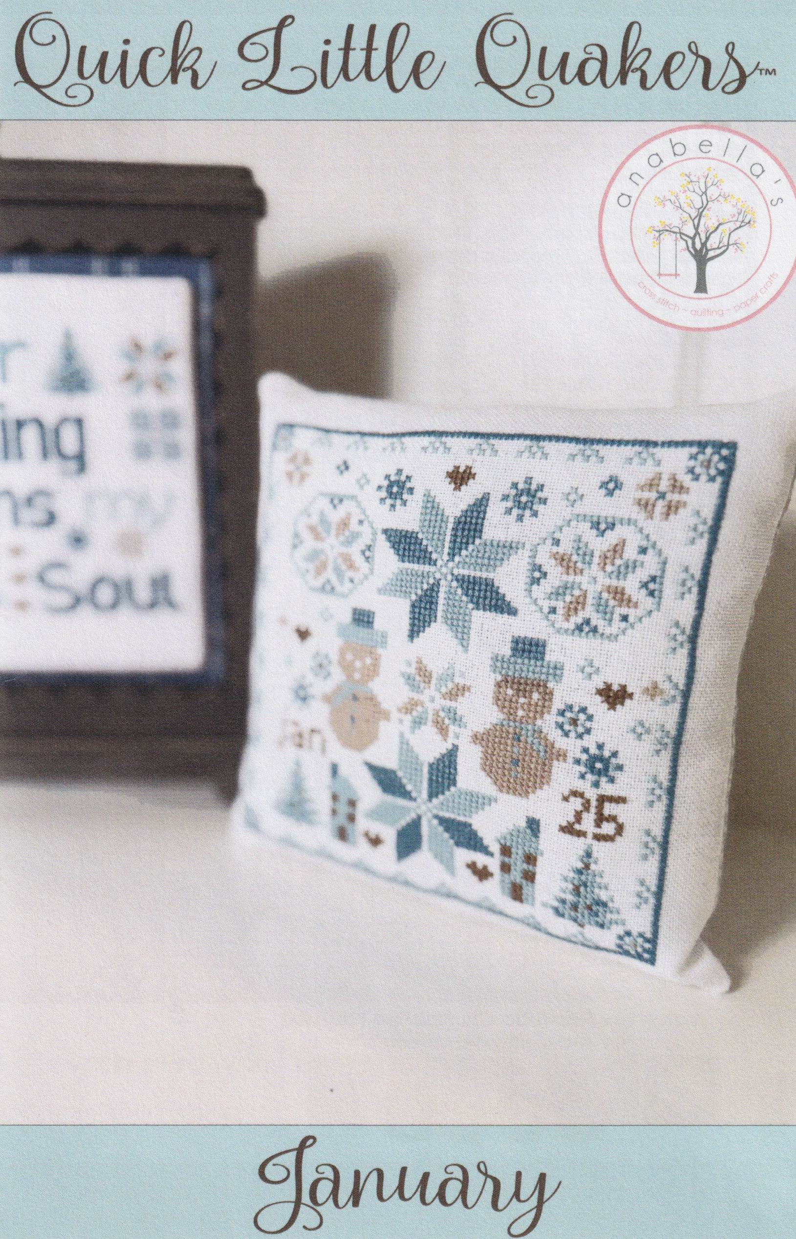Quick Little Quakers - January - Cross Stitch Pattern