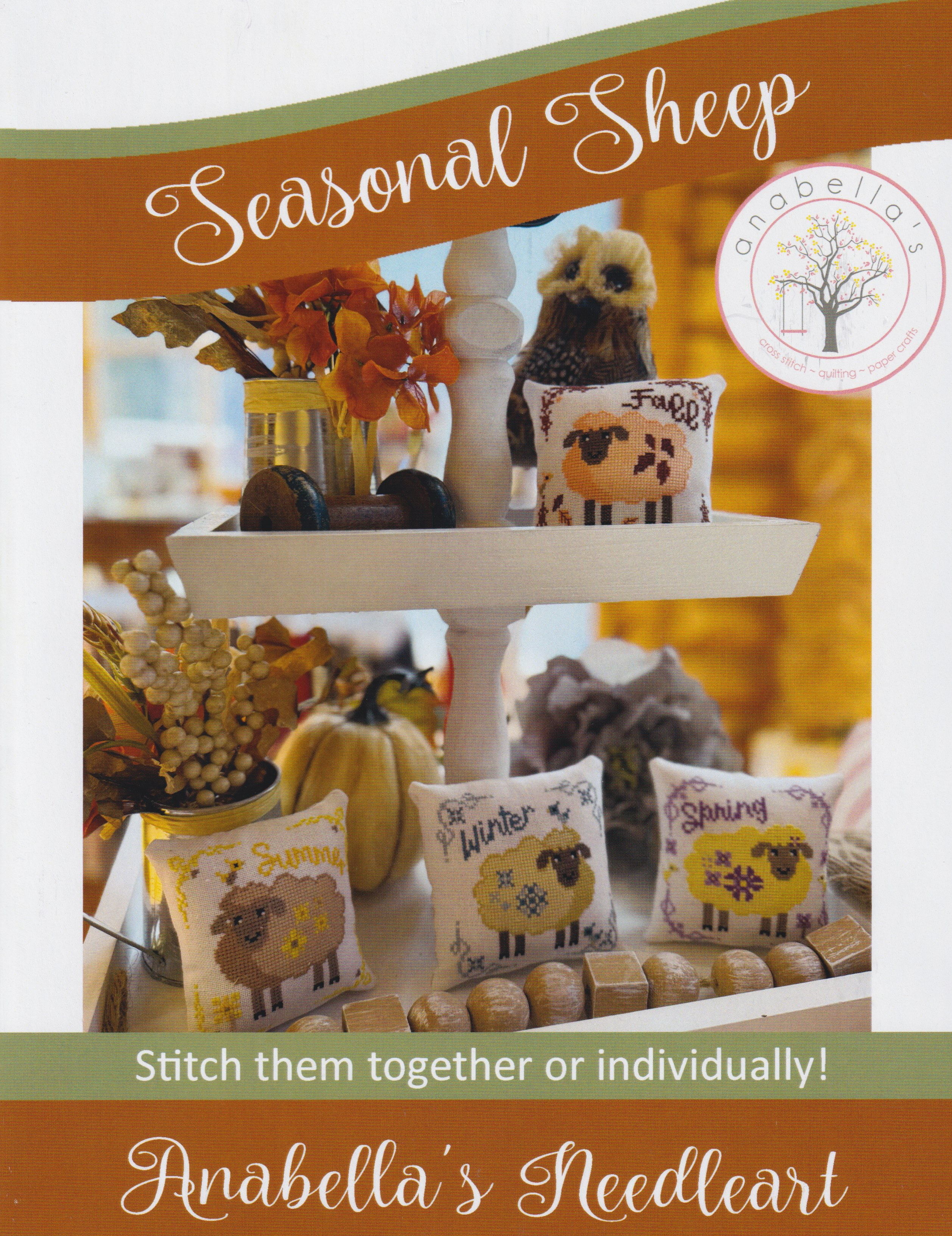Seasonal Sheep - Set Of 4 - Cross Stitch Pattern