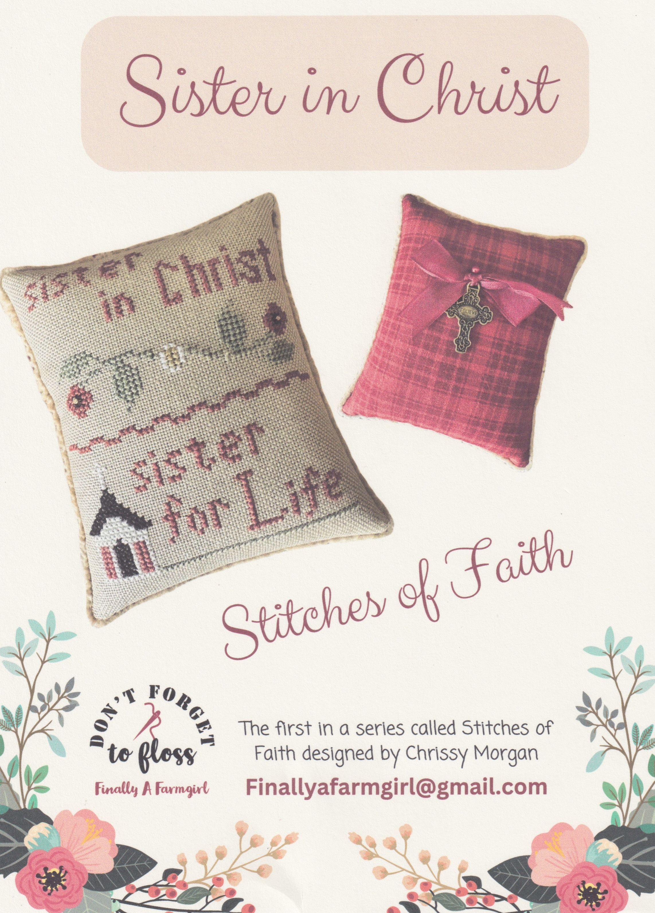 Sister In Christ - Christian Cross Stitch Pattern