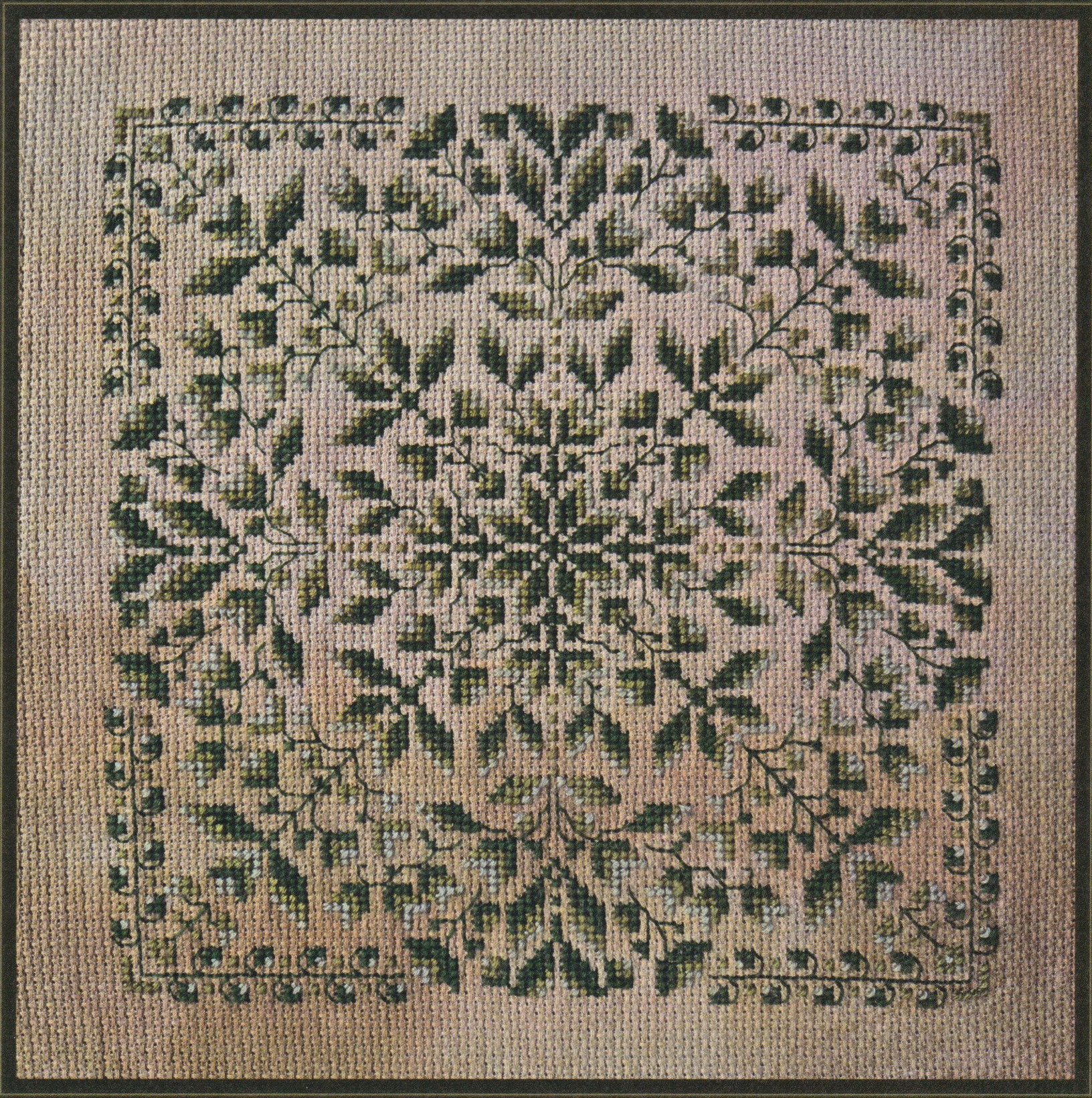 Ombre In Green - Cross Stitch Pattern 