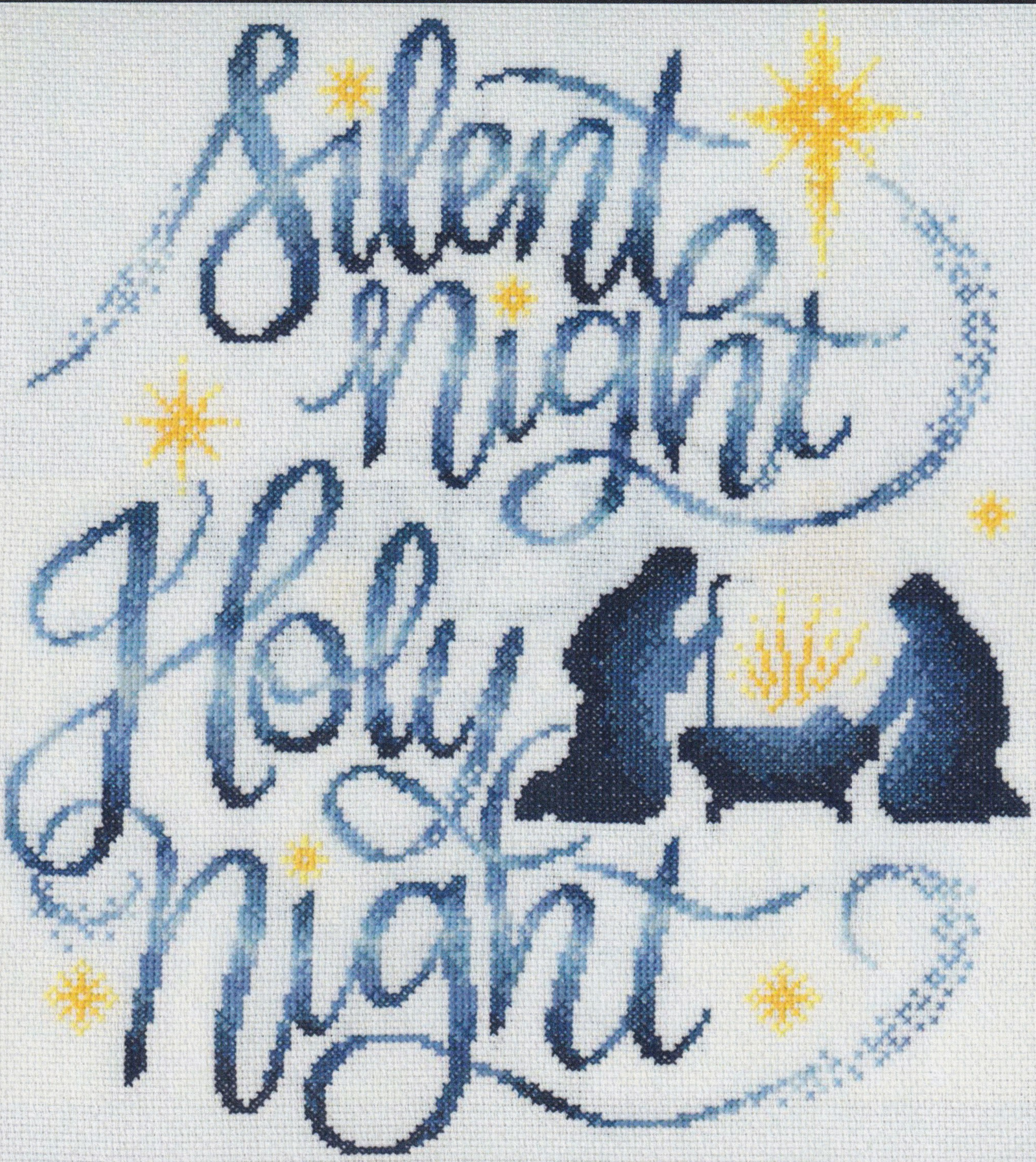 Silent Night Silhouettes - Christmas Cross Stitch Pattern