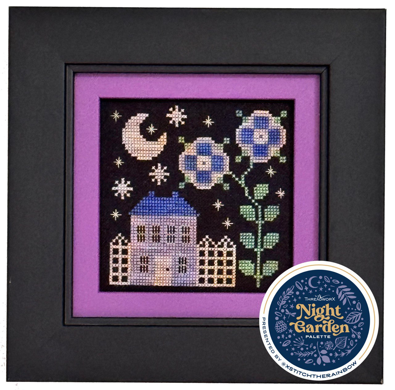 They Bloom At Night - Cross Stitch Pattern