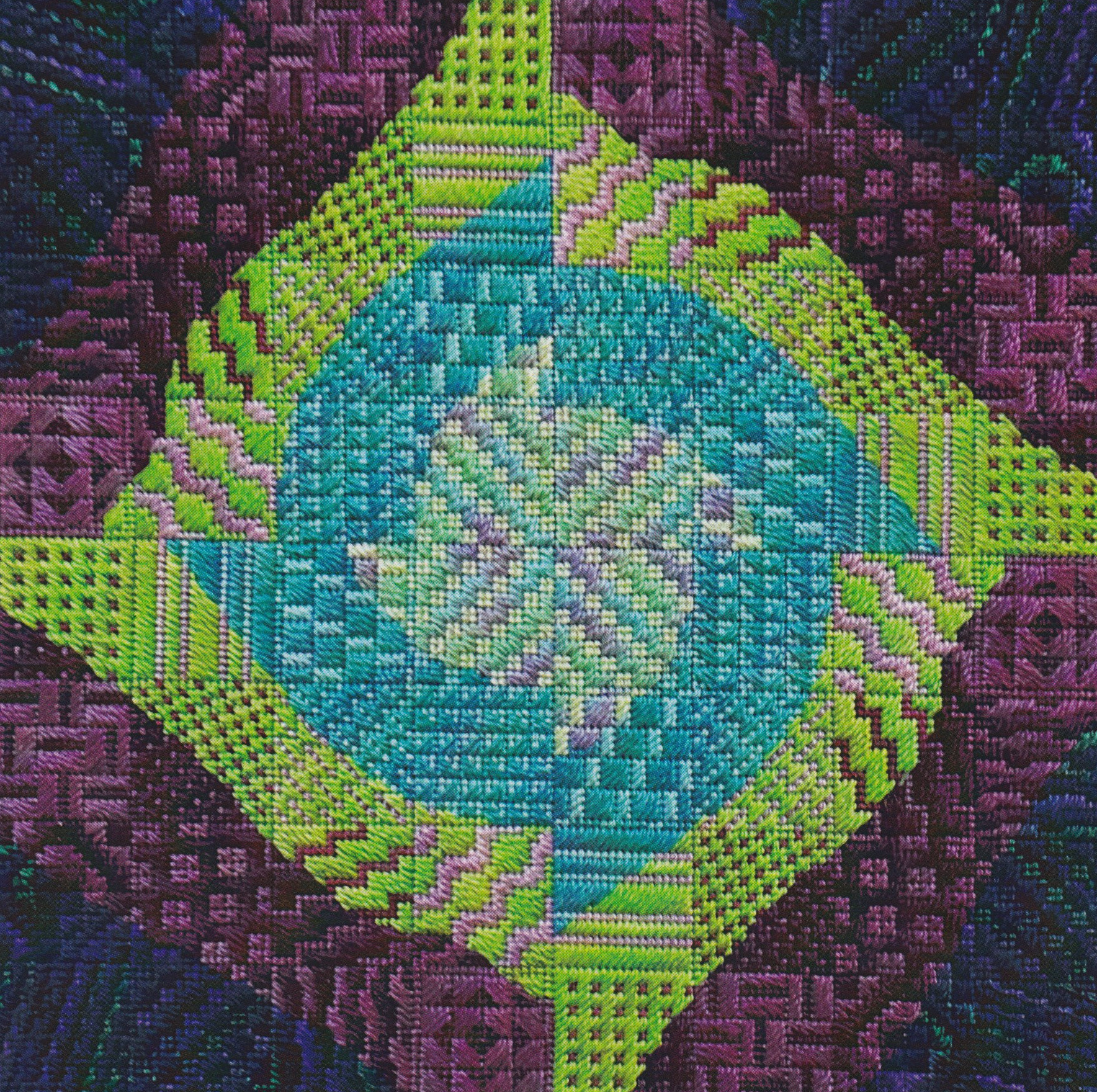 Ripple Rotation 5 - Needlepoint Pattern