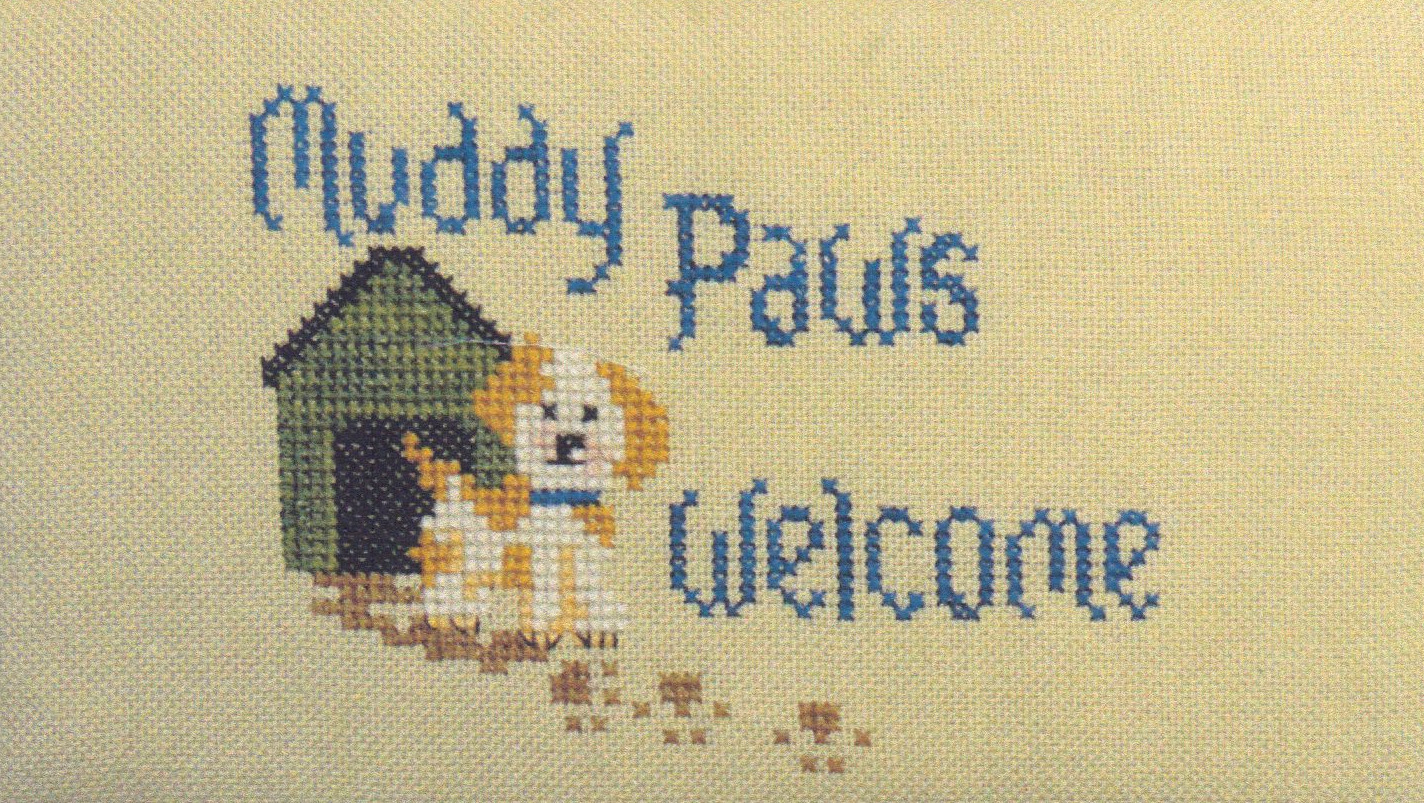 Muddy Paws - Cross Stitch Pattern