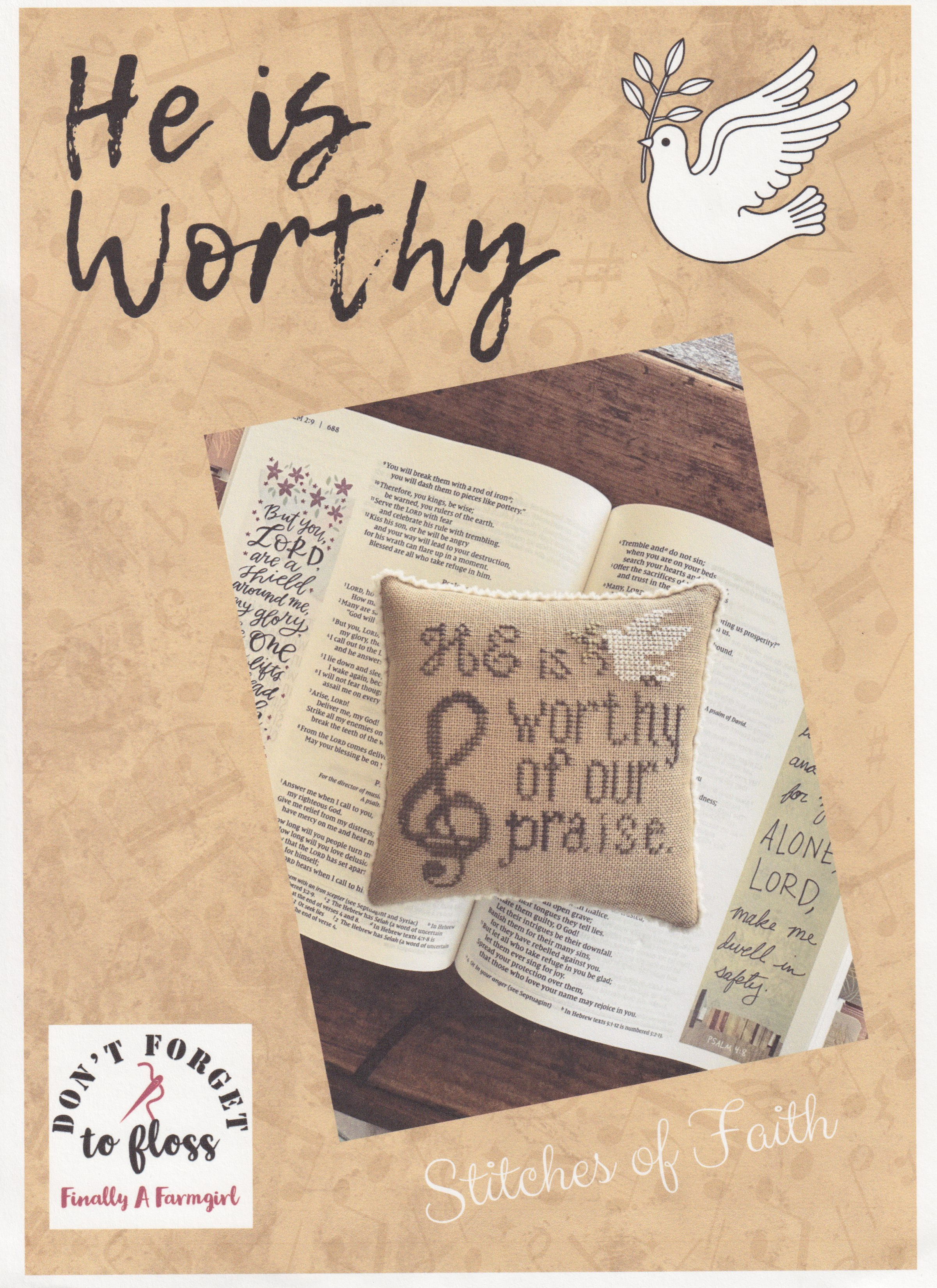 He Is Worthy - Cross Stitch Pattern