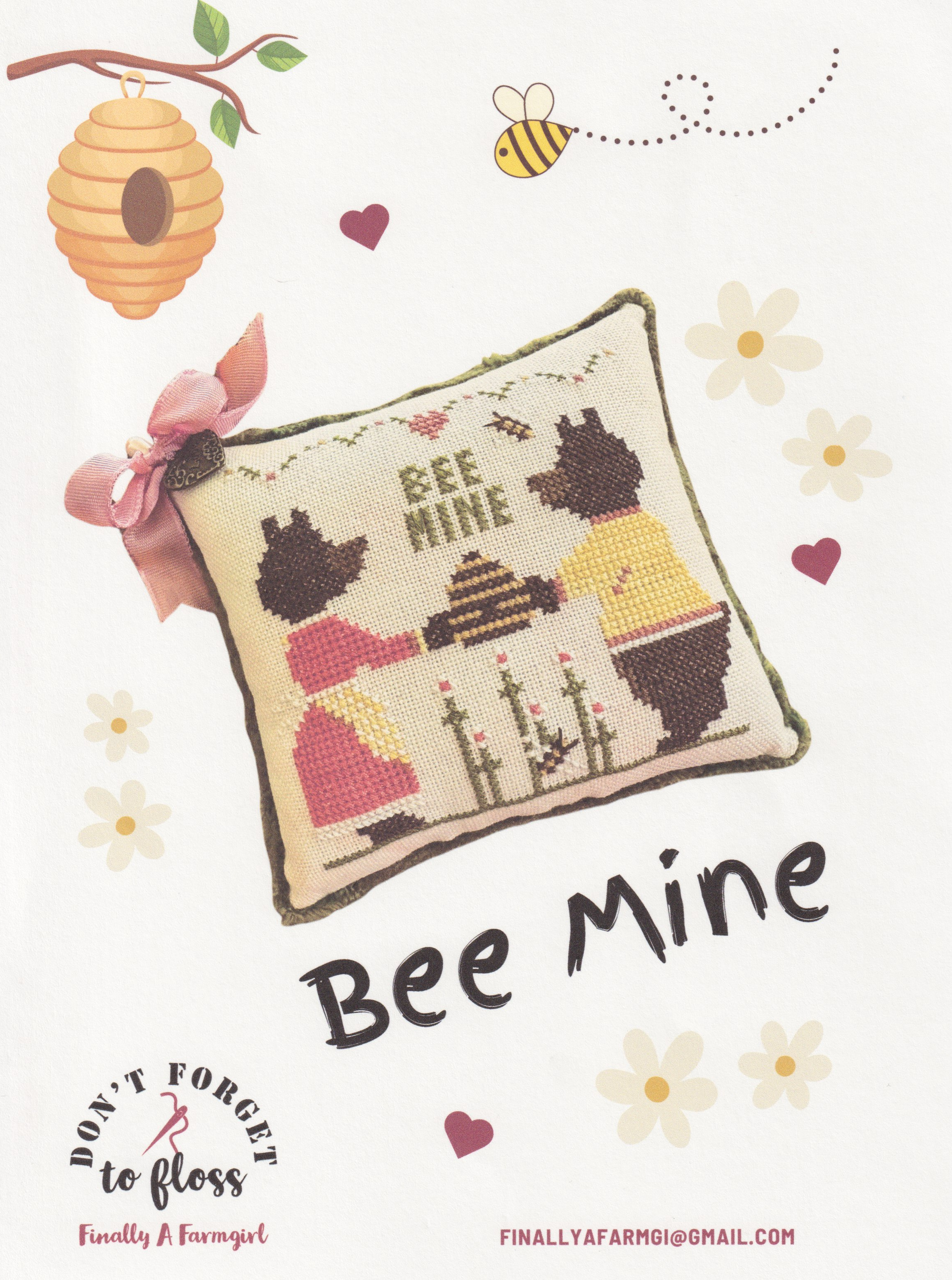 Bee Mine - Valentine Cross Stitch Pattern