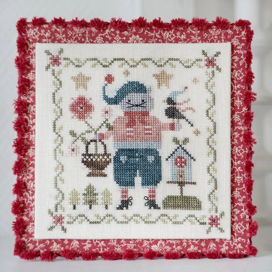 Un Chat En Hiver - Cross Stitch Pattern