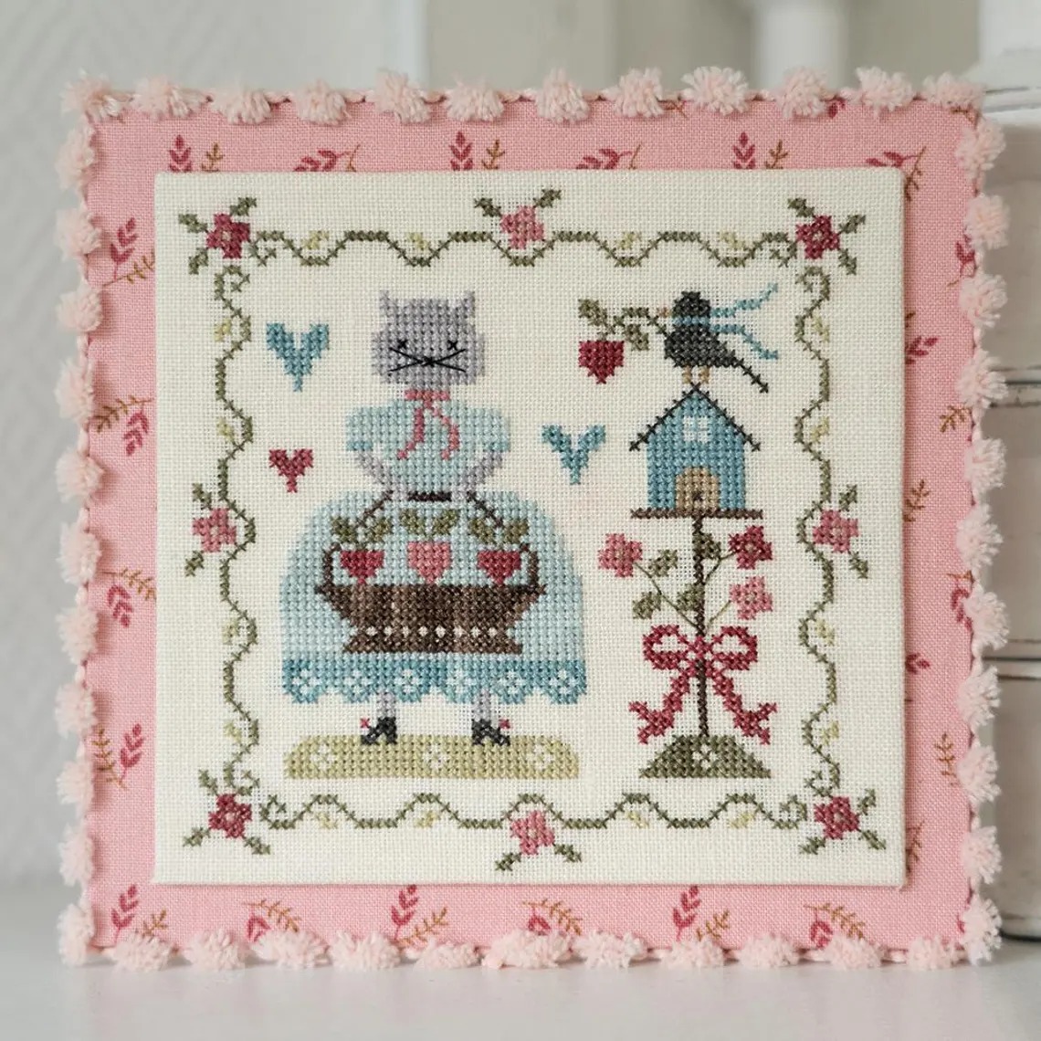 Un Chat Au Printemps - Cross Stitch Pattern