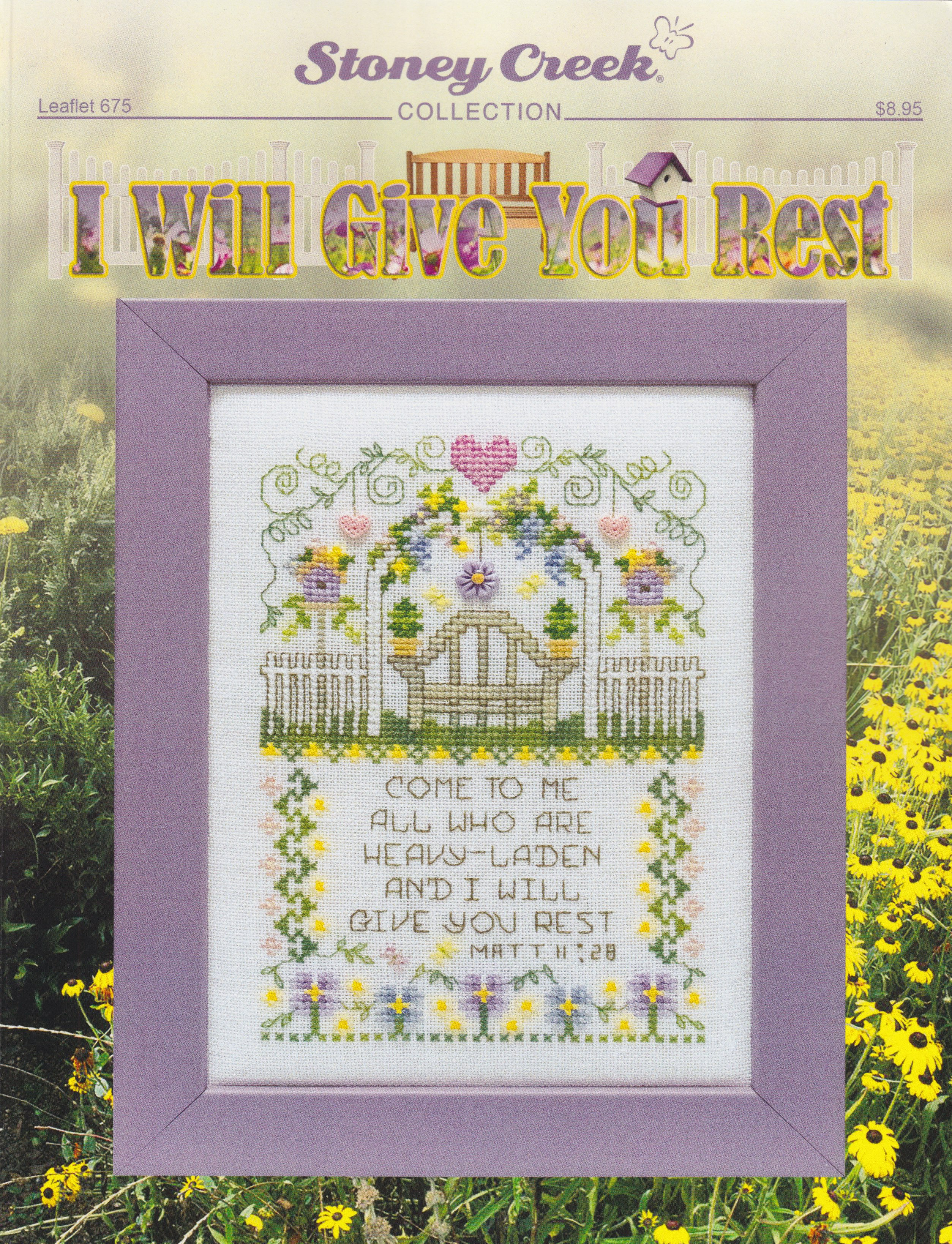 I Will Give You Rest - Christian Cross Stitch Pattern
