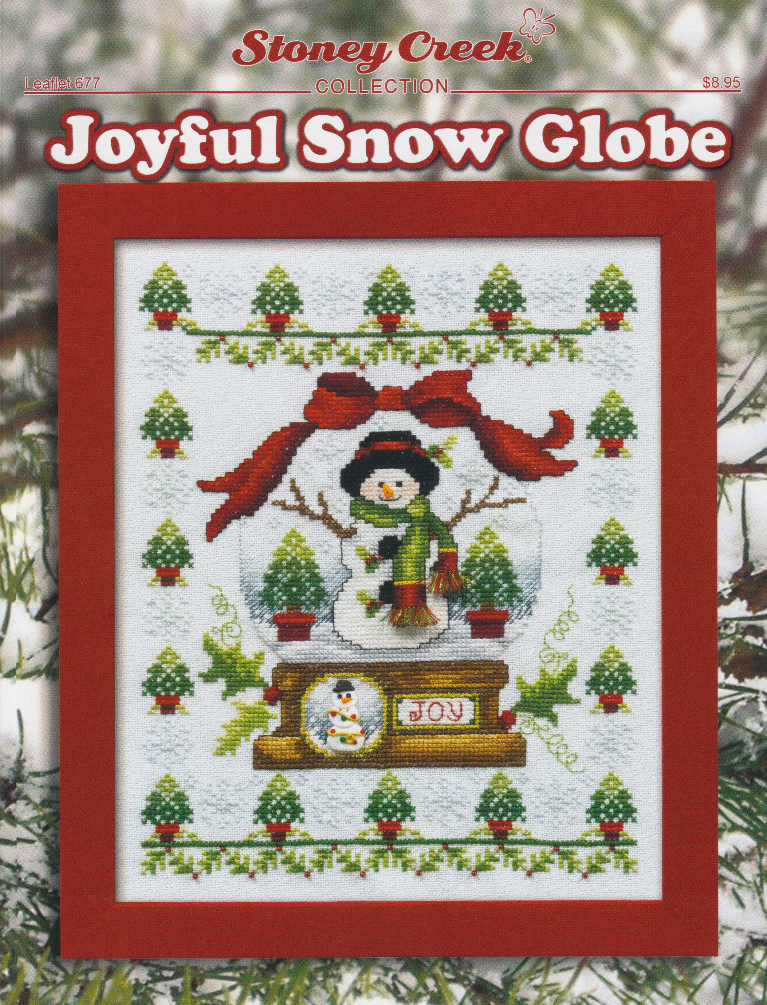 Joyful Snow Globe - Christmas Cross Stitch Pattern