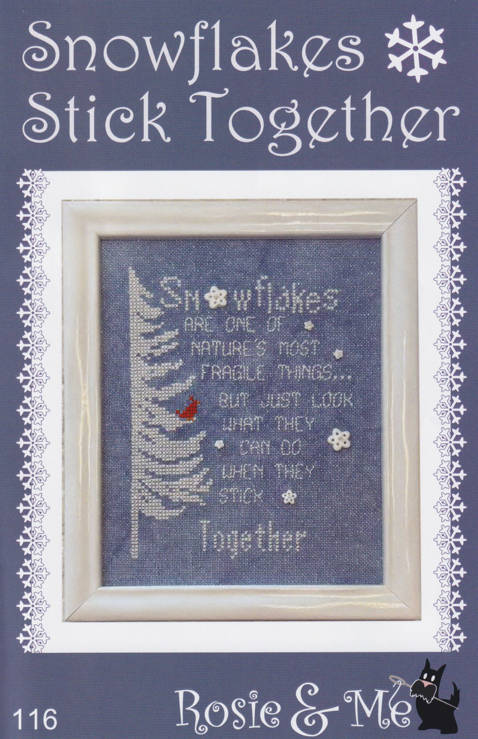 Snowflakes Stick Together - Cross Stitch Pattern