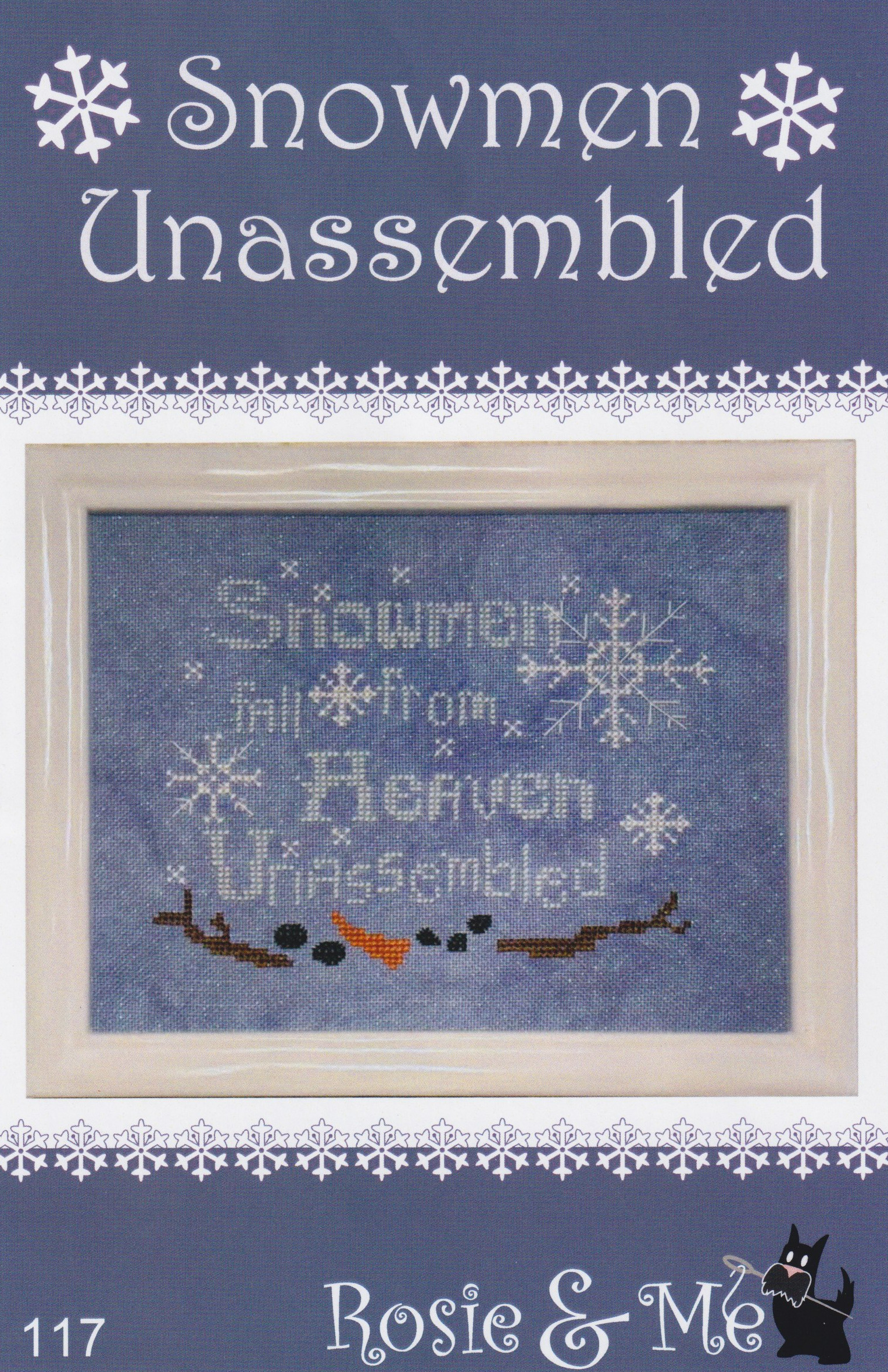Snowmen Unassembled - Cross Stitch Pattern