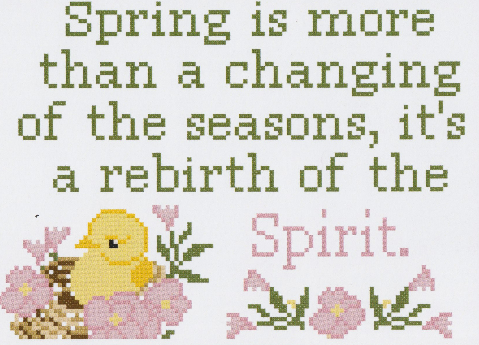 Spring Is More - Cross Stitch Pattern