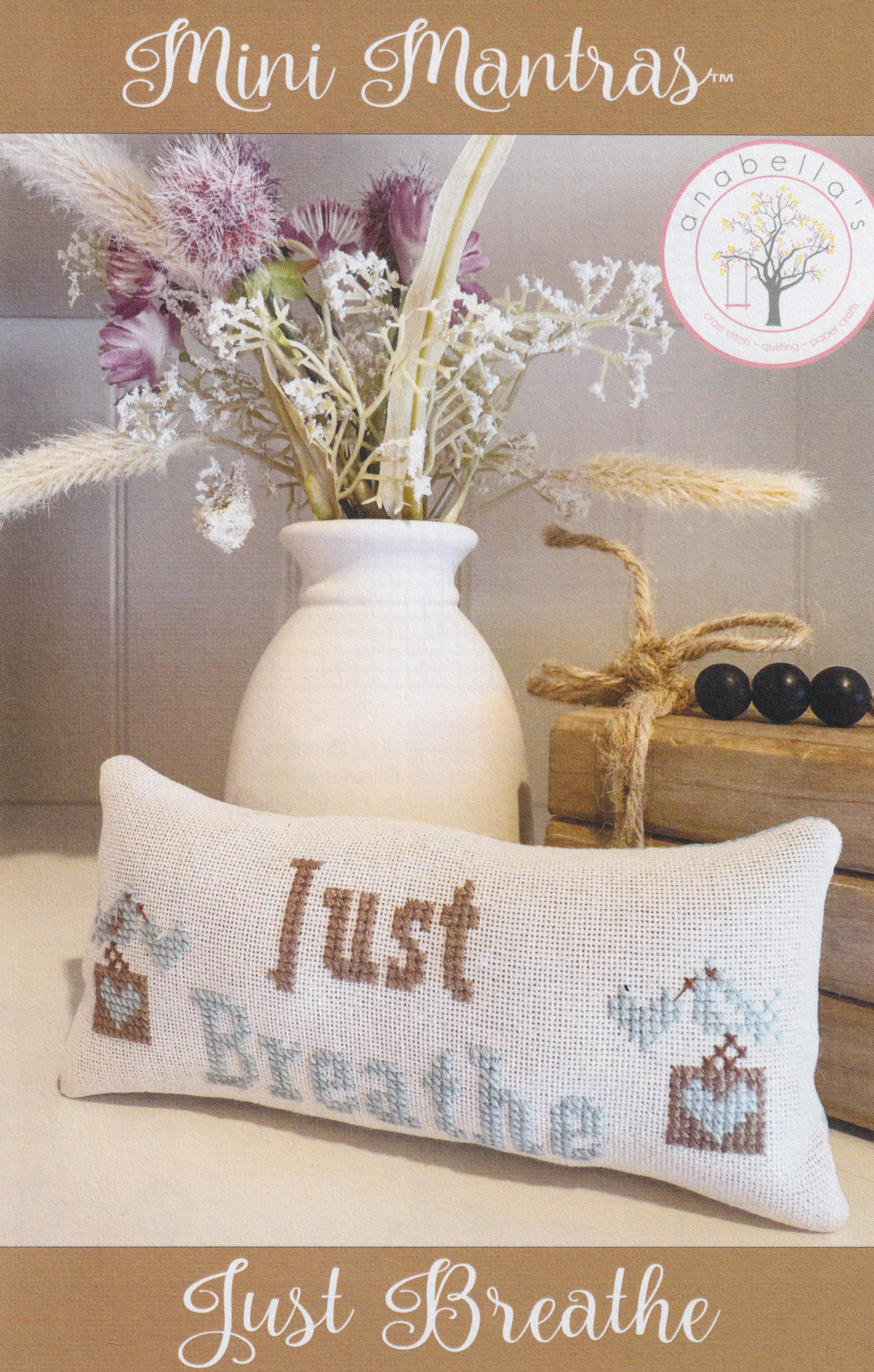 Just Breathe - Mini Mantras - Cross Stitch Pattern