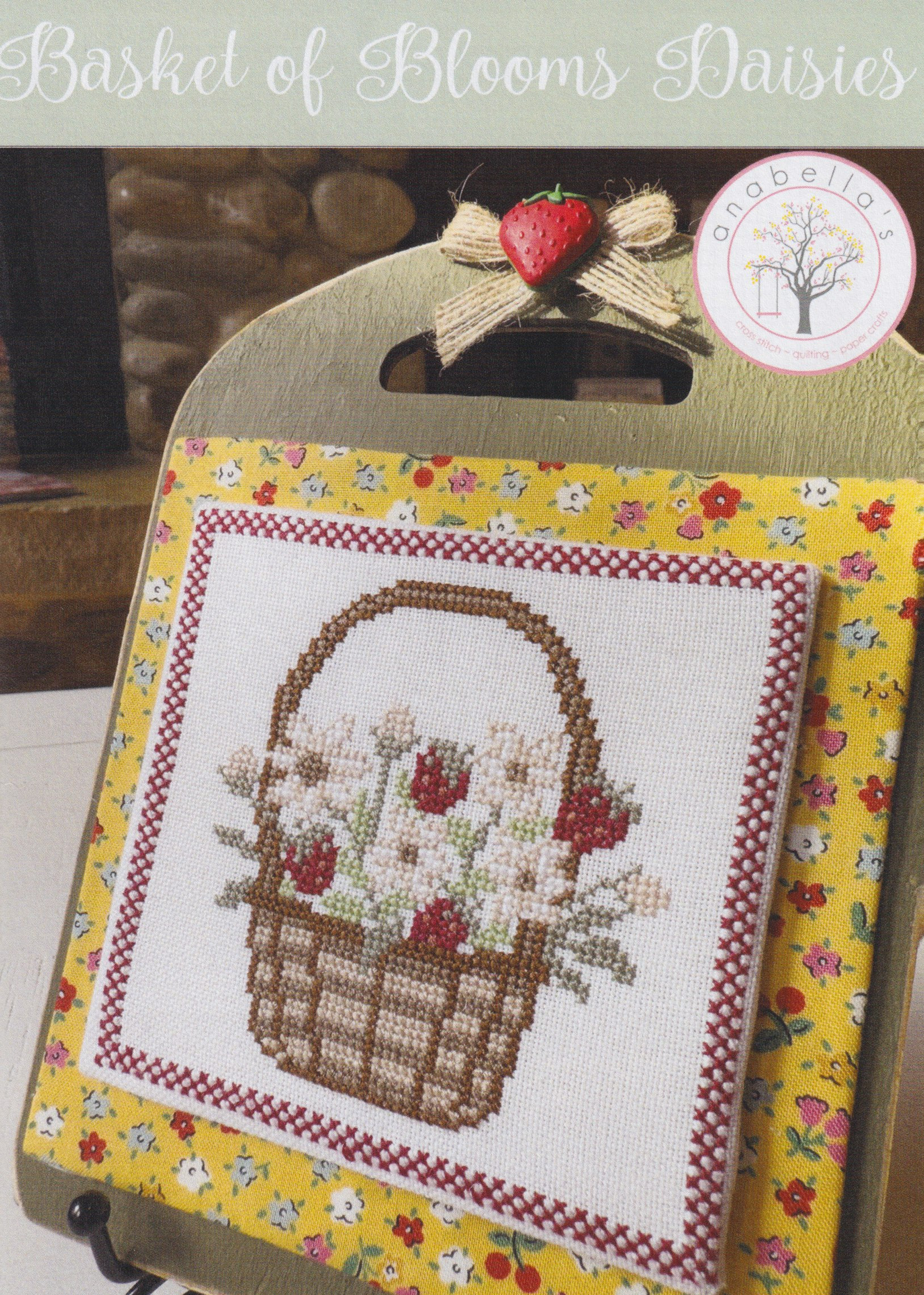 Basket Of Blooms Daisies - Cross Stitch Pattern