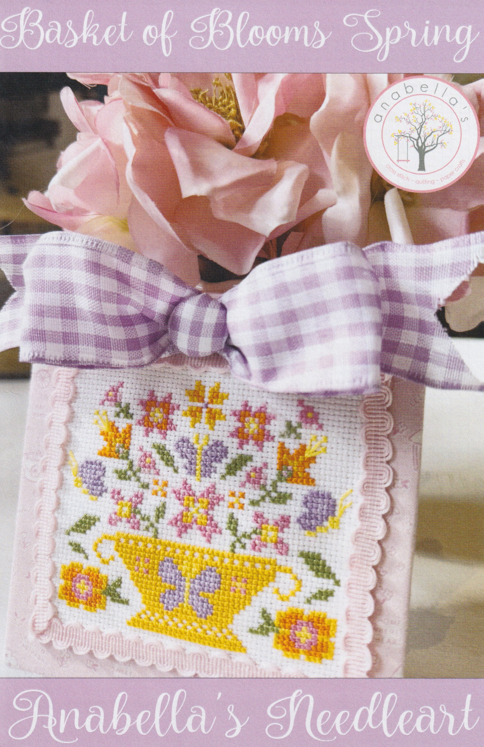 Basket Of Blooms Spring - Cross Stitch Pattern