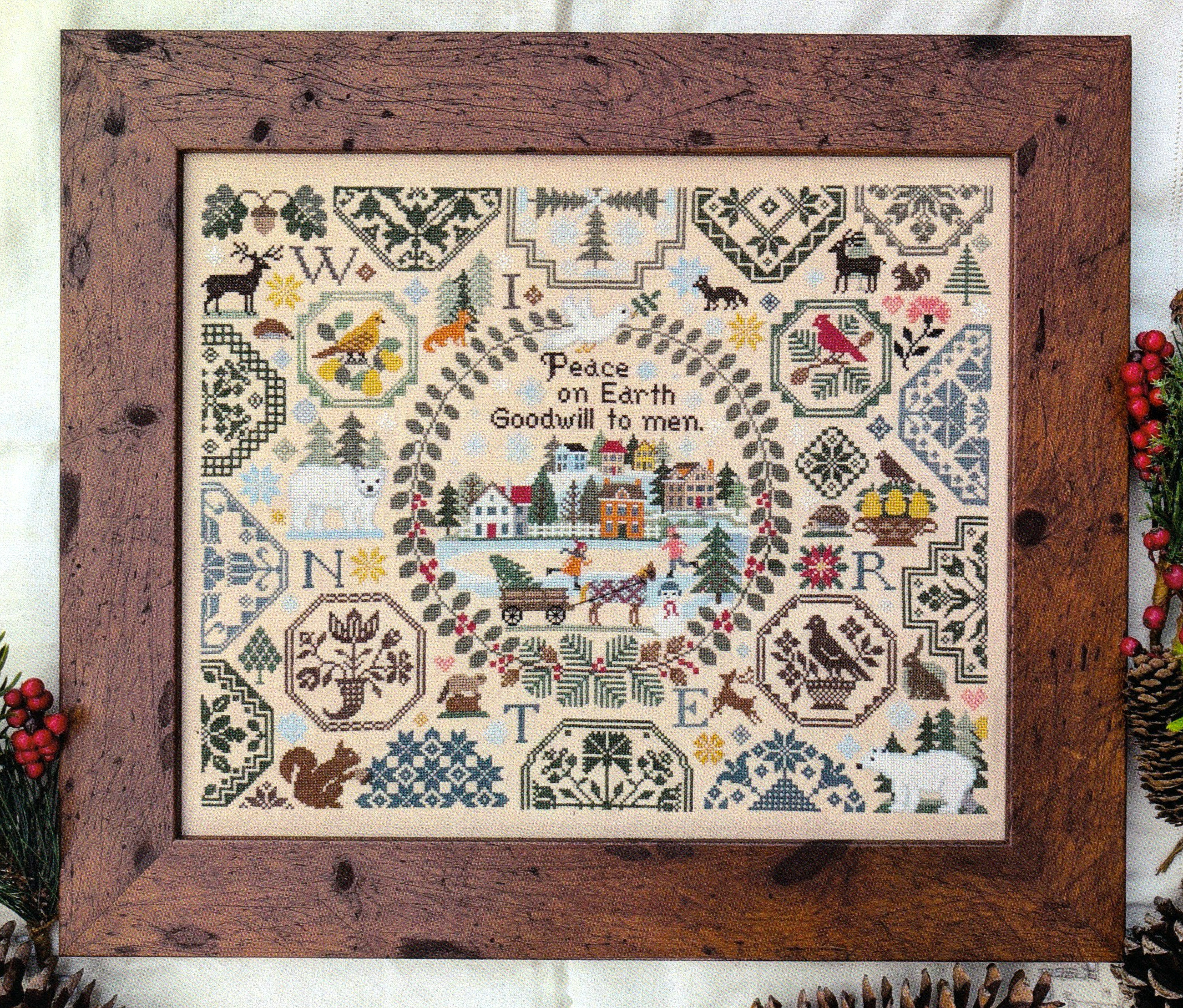 Peace on Earth - Christmas Cross Stitch Pattern