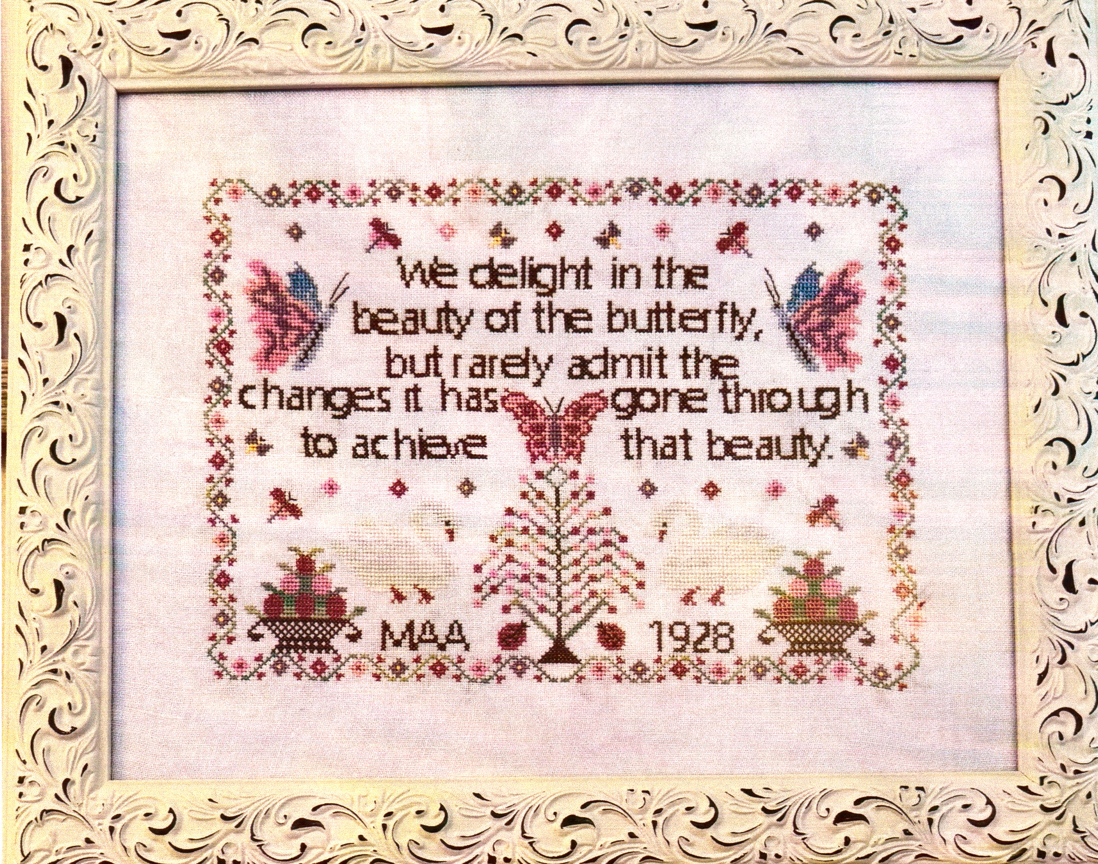 Maya's Butterfly - Cross Stitch Pattern